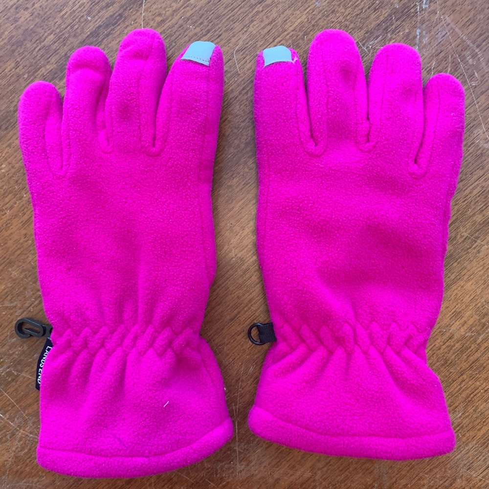 Girls Lands End gloves size Med.
